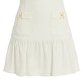 Linen blend mini skirt