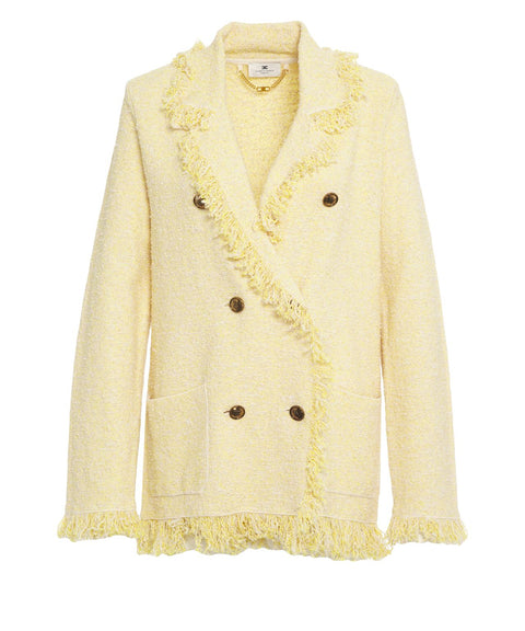 Blazer in maglia bouclé