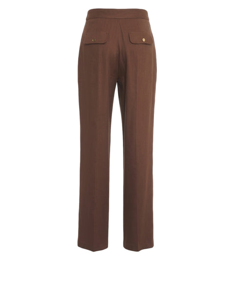 Pantaloni in misto lino