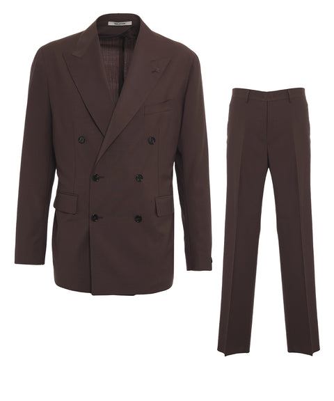 Wool double-breasted suit