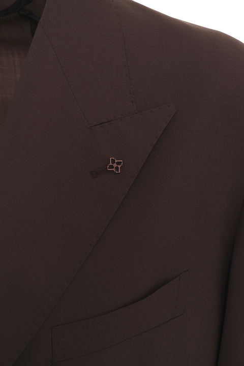 Doppelreiher Anzug aus Wolle