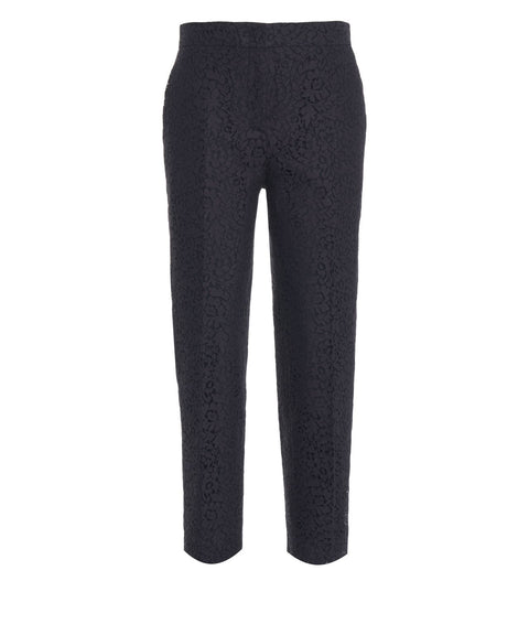 Hose mit Blumenstickerei 'Coron'