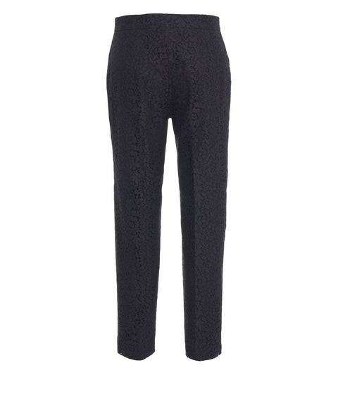 Hose mit Blumenstickerei 'Coron'