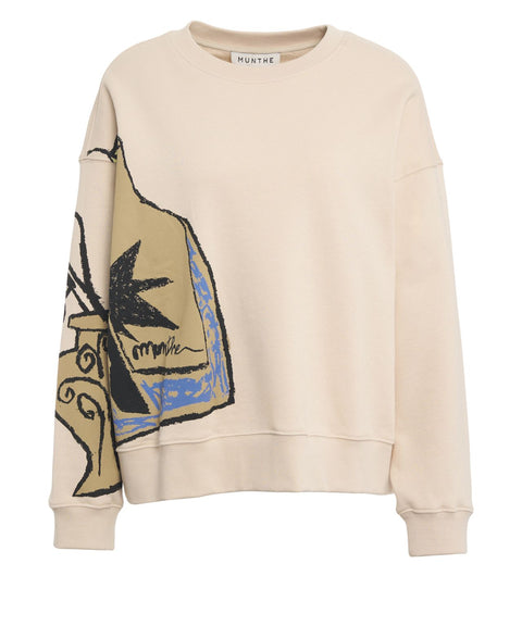 Felpa con stampa 'Rarsnima'