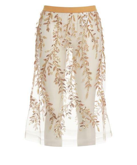 Gonna midi con paillettes 'Baia'