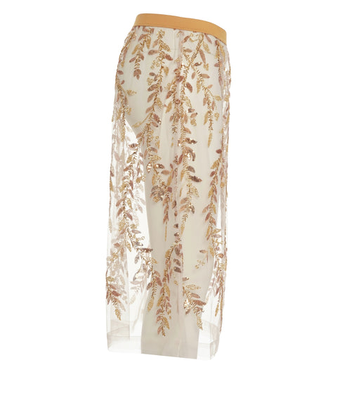 Gonna midi con paillettes 'Baia'