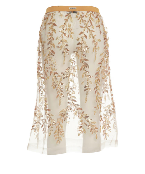 Gonna midi con paillettes 'Baia'