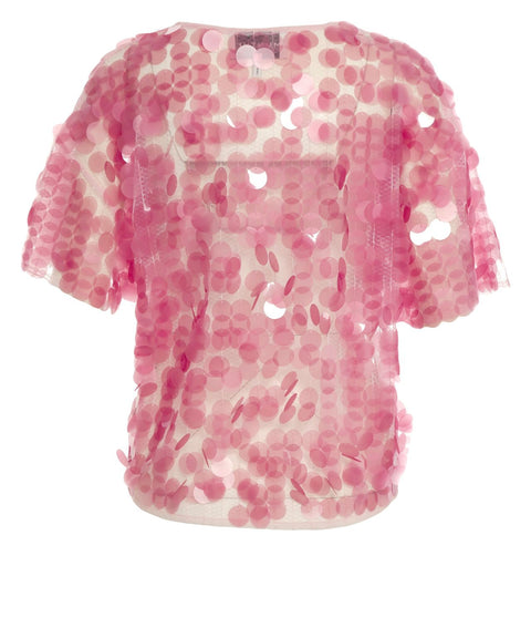 T-shirt con paillettes 'Belmira'