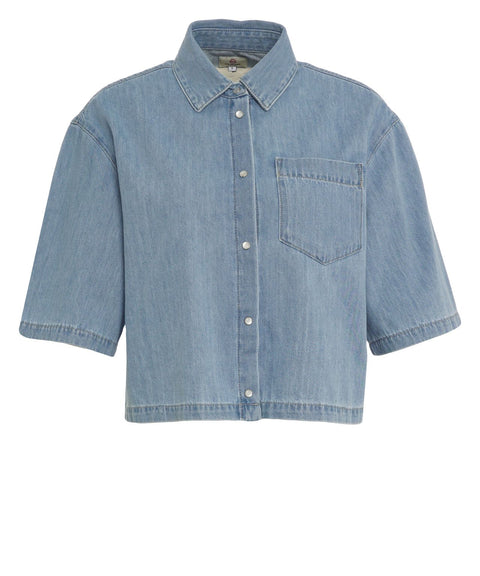 Bluse aus Denim