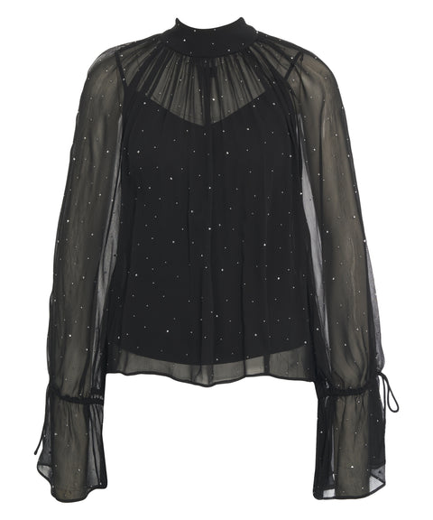 Blusa con strass