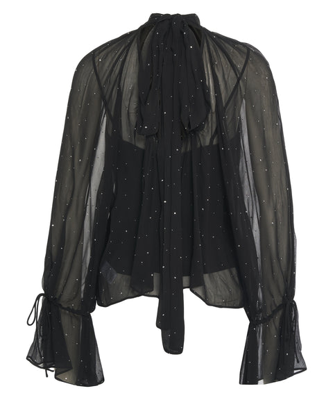 Blusa con strass