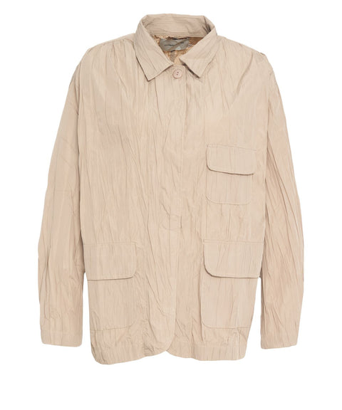 Jacke mit Plissee-Falten