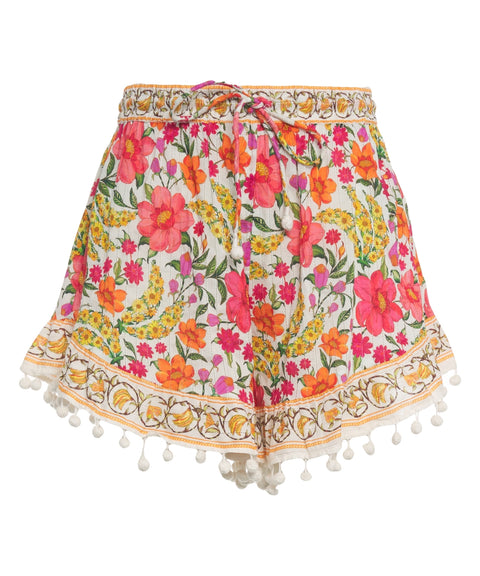 Shorts with floral pattern