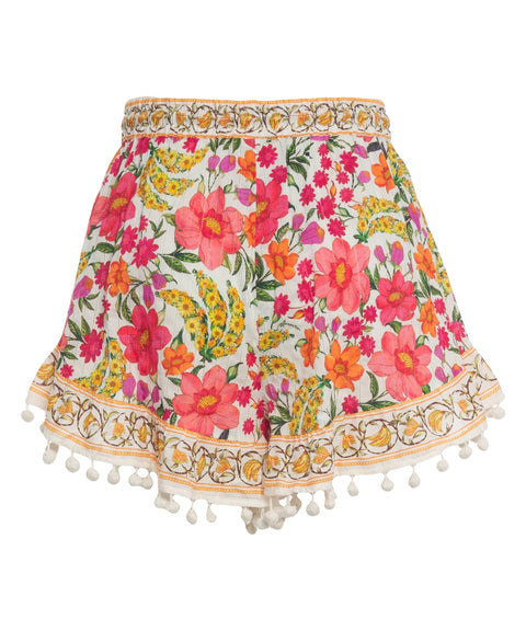 Shorts with floral pattern