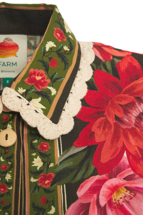 Blusa con motivo floreale