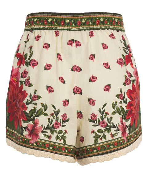 Shorts with floral pattern