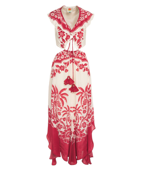 Abito con motivo floreale