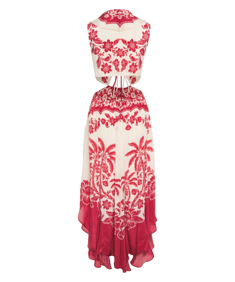 Abito con motivo floreale