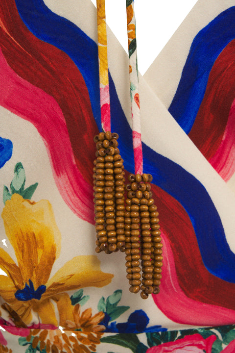 Abito con stampa floreale