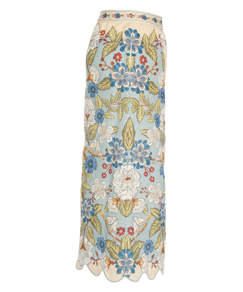 Gonna con motivo floreale