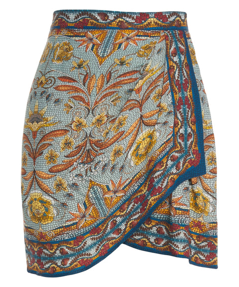 Minirock mit Floralem Muster