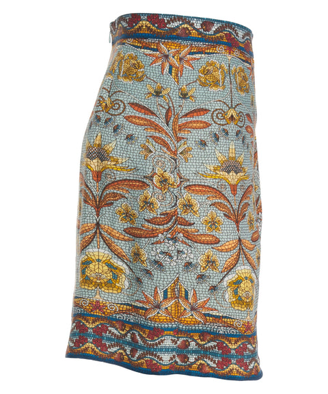 Minirock mit Floralem Muster