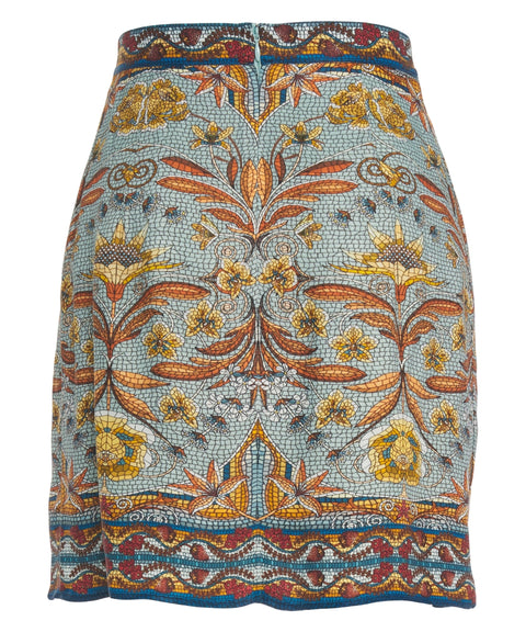 Minirock mit Floralem Muster