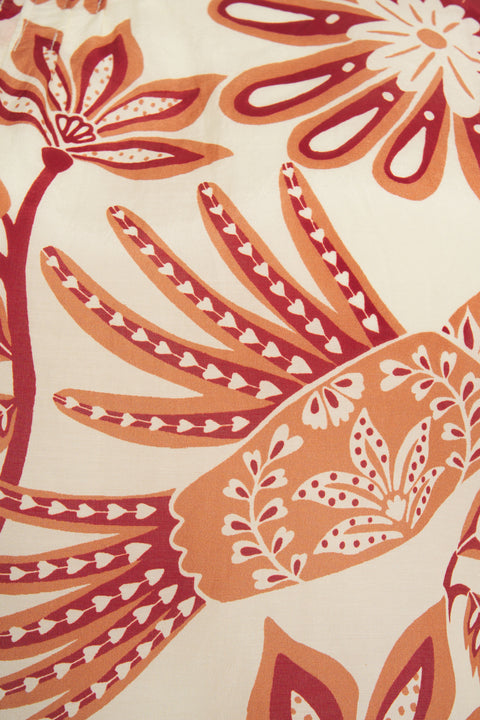 Blusa con motivo floreale