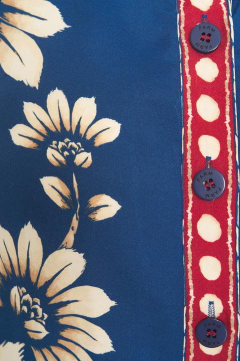 Blusa con motivo floreale