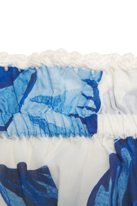 Top con motivo floreale