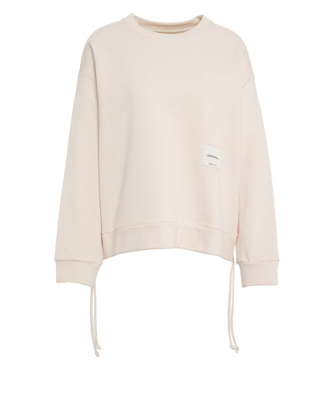 Felpa con etichetta logo