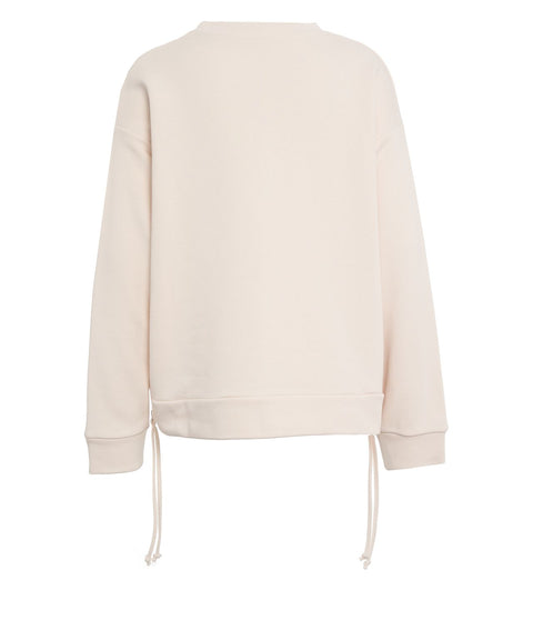 Felpa con etichetta logo