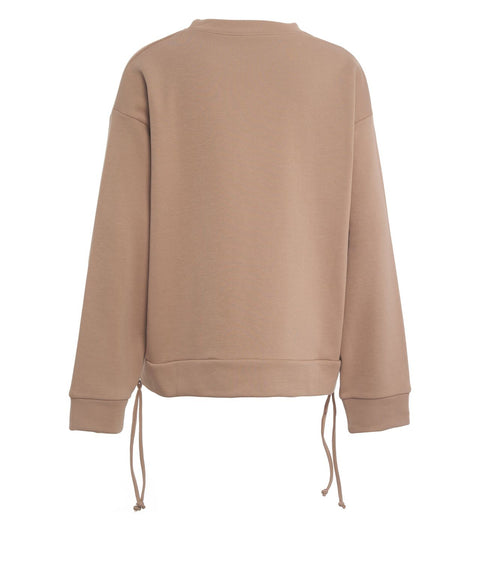 Felpa con etichetta logo