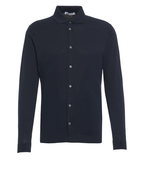 Strickhemd aus Baumwolle