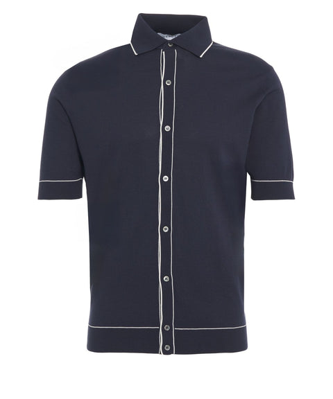 Poloshirt mit Piping