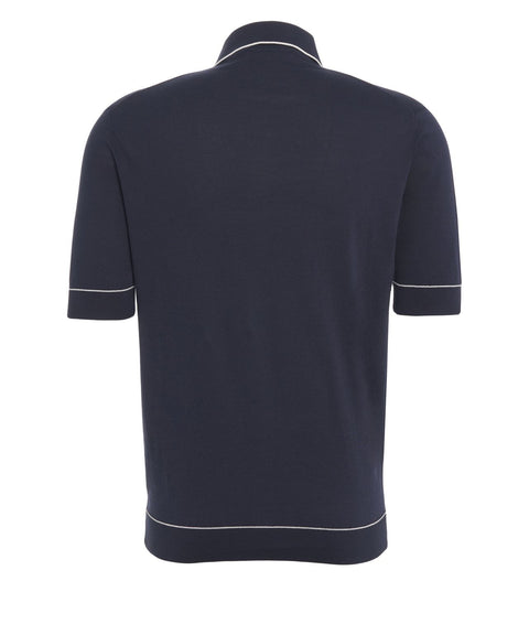 Poloshirt mit Piping