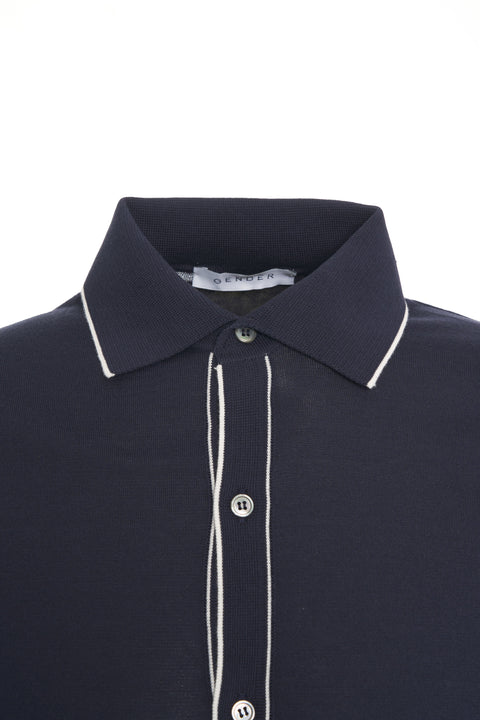 Poloshirt mit Piping