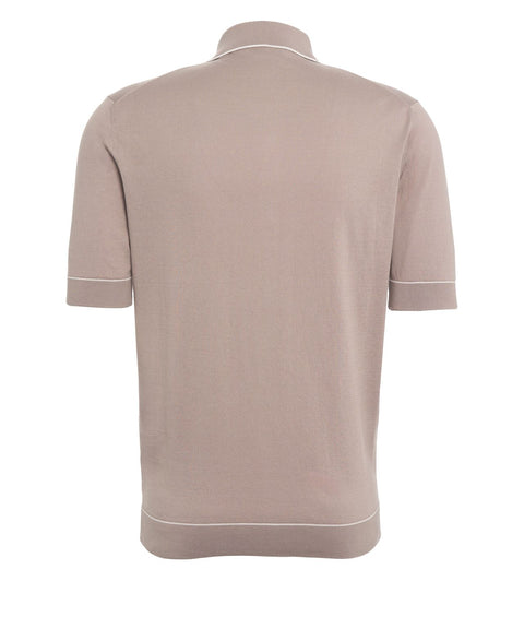 Poloshirt mit Piping