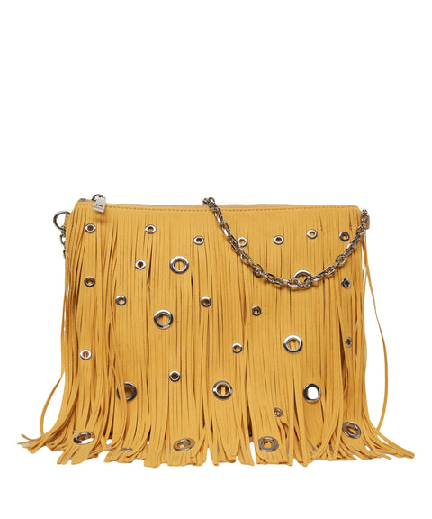 Borsa a spalla con frange