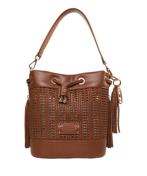 Borsa secchiello intrecciata