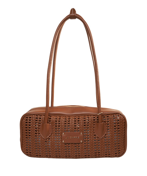 Woven shoulder bag