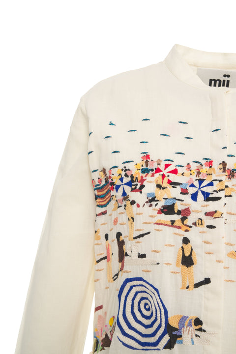 Maxi dress with embroidery 'Tara'