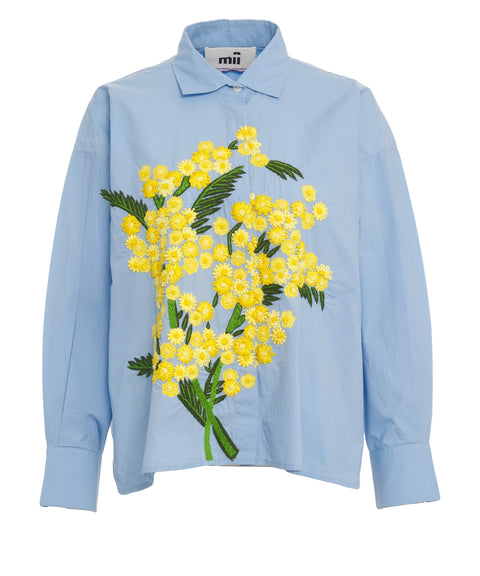 Blouse with floral embroidery 'Greta'