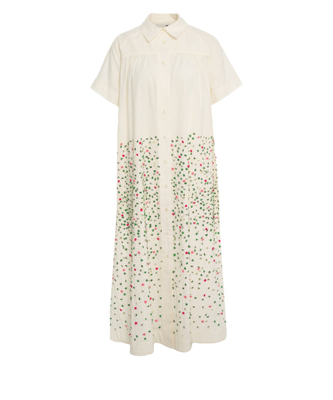 Maxi dress with floral appliqués 'Lauris'