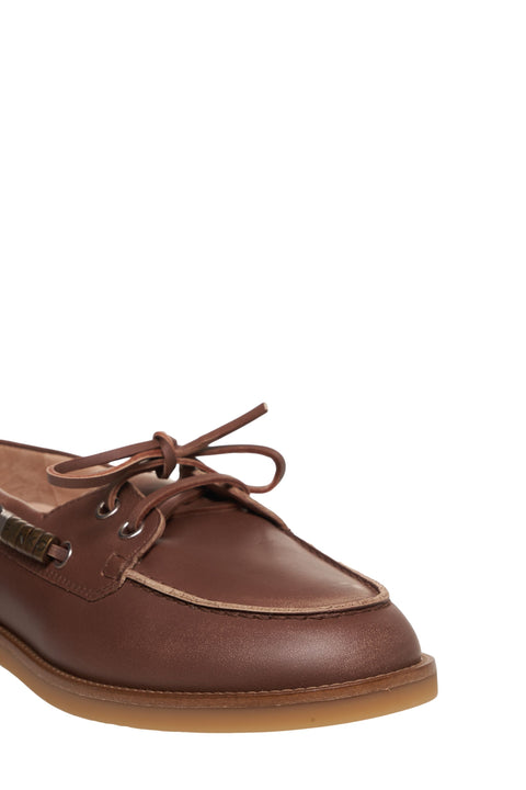 Scarpe da barca in pelle