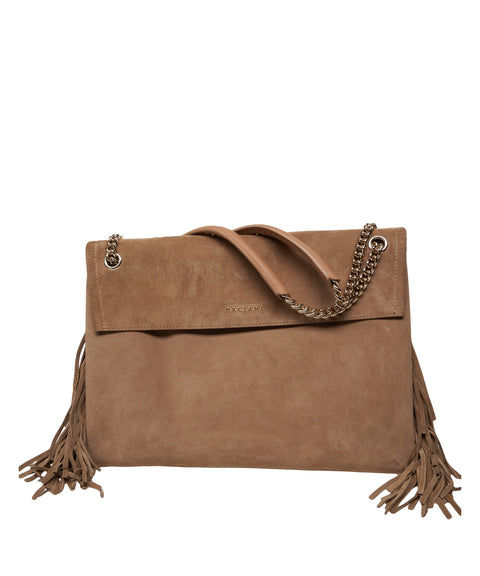 Borsa a spalla con frange