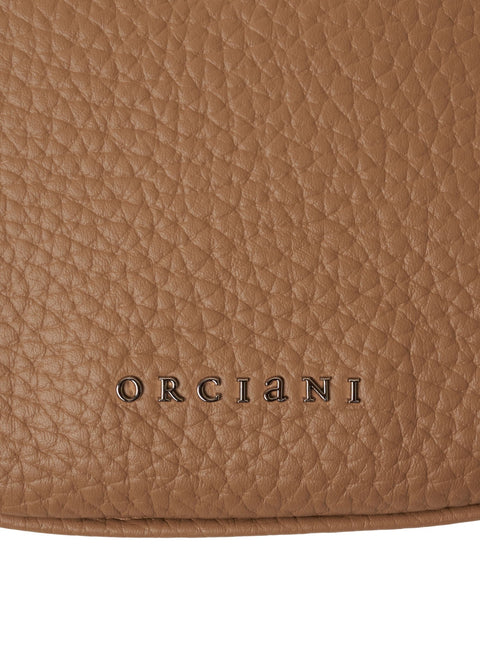 Borsa a mano in pelle martellata