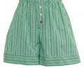 Striped cotton shorts