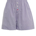Striped cotton shorts