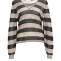 Linen blend knit sweater